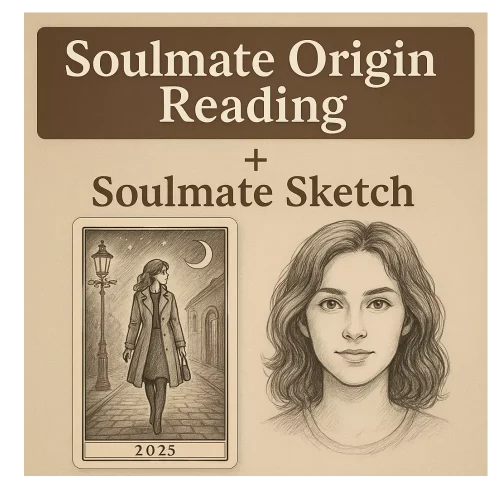 Soulmate Origin Reading™ + Personalized Soulmate Sketch – See When, Where & Who in 2025